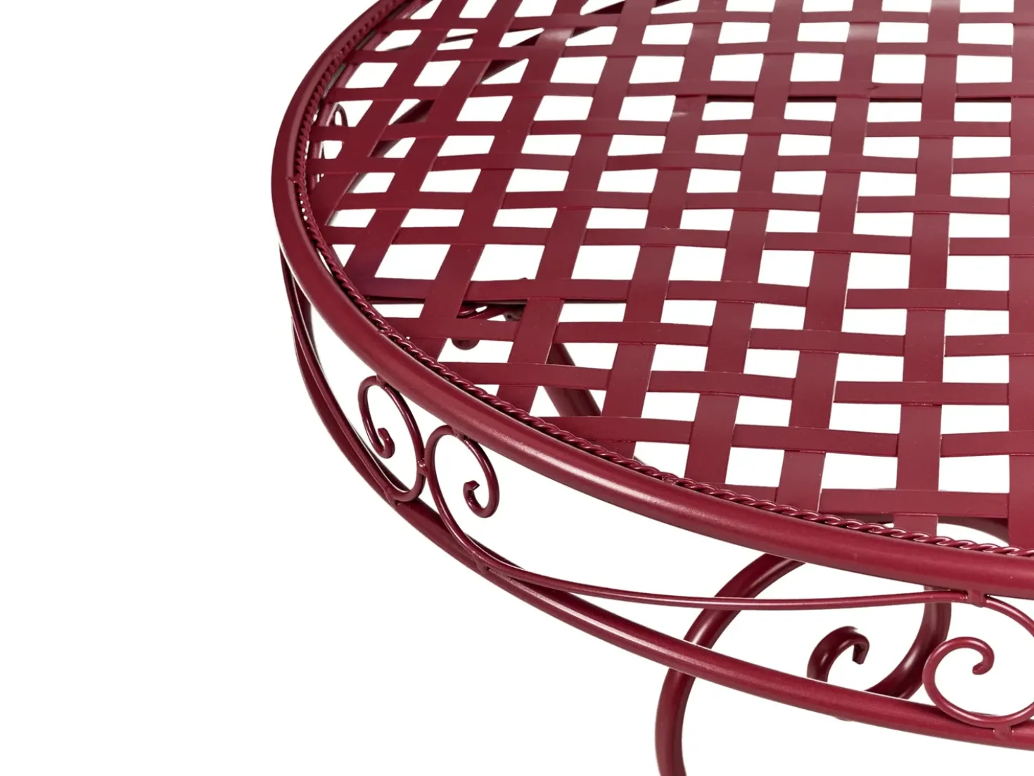 Set bistrot ALBINIA Metallo Bordeaux