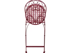 Set bistrot ALBINIA Metallo Bordeaux