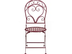 Set bistrot ALBINIA Metallo Bordeaux