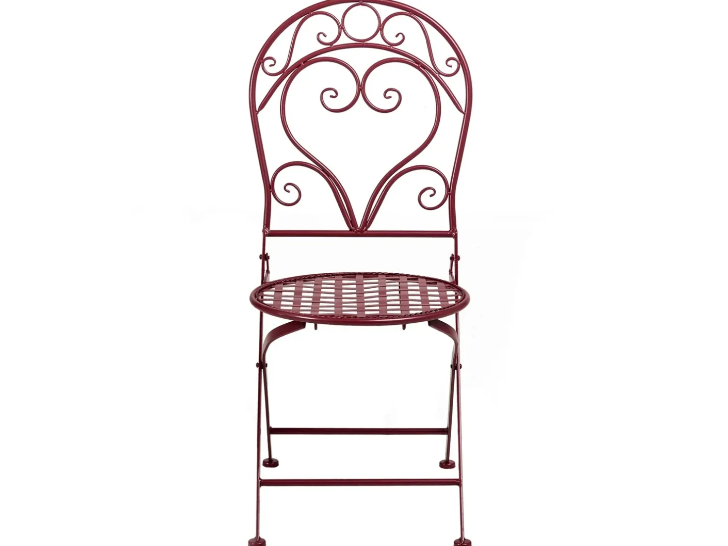 Set bistrot ALBINIA Metallo Bordeaux