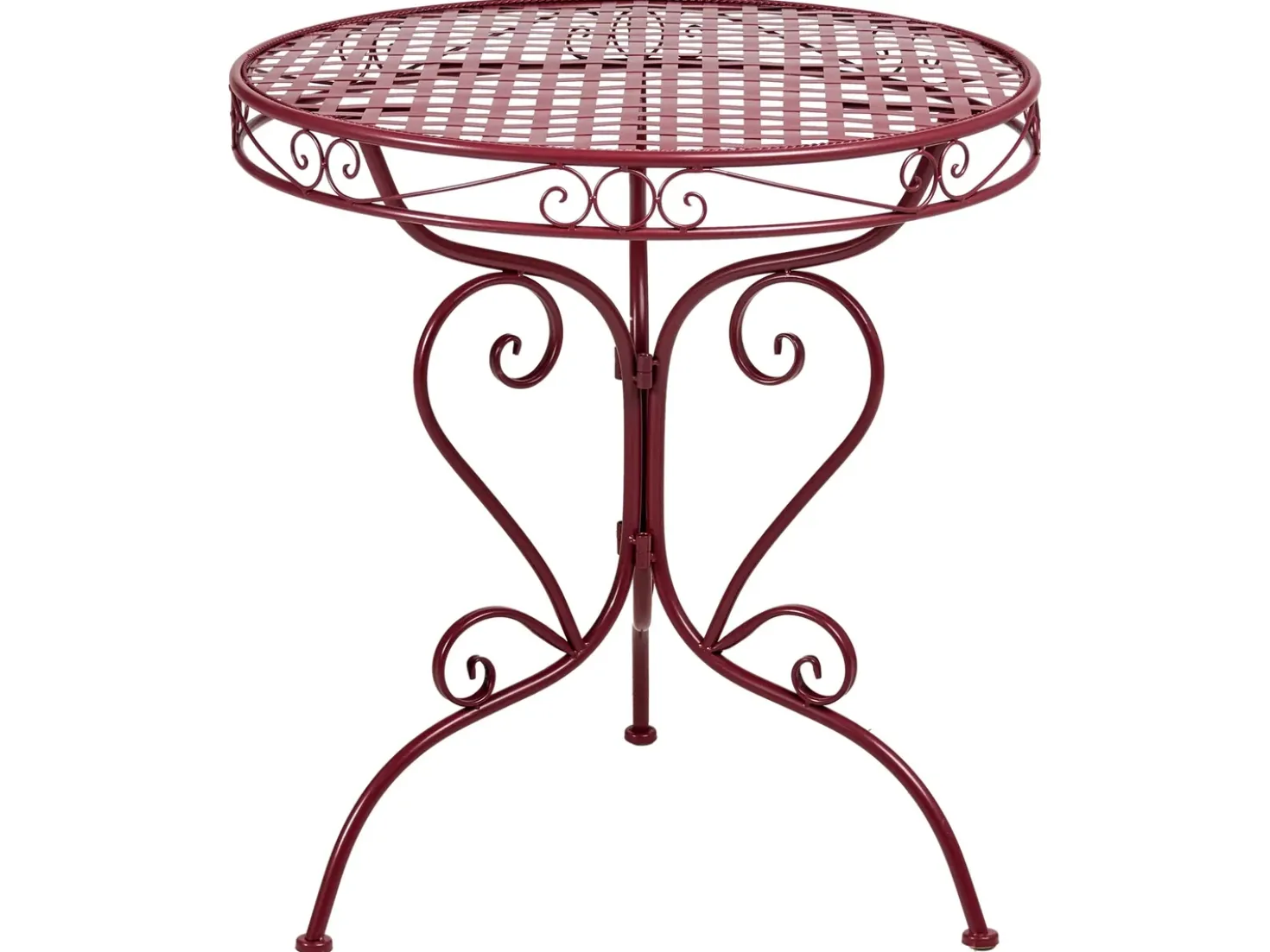 Set bistrot ALBINIA Metallo Bordeaux