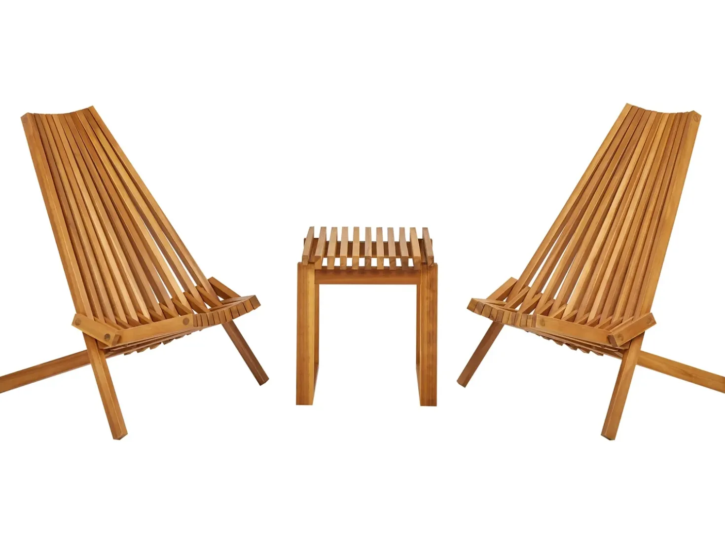 Set bistrot BELLANO Legno d'acacia Marrone
