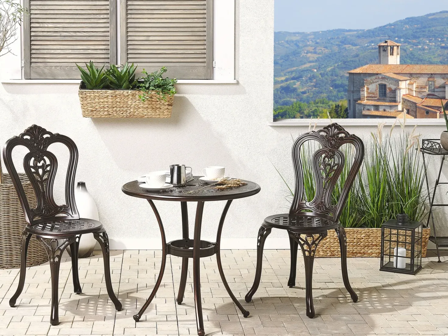 Set bistrot BOVINO Metallo Marrone scuro