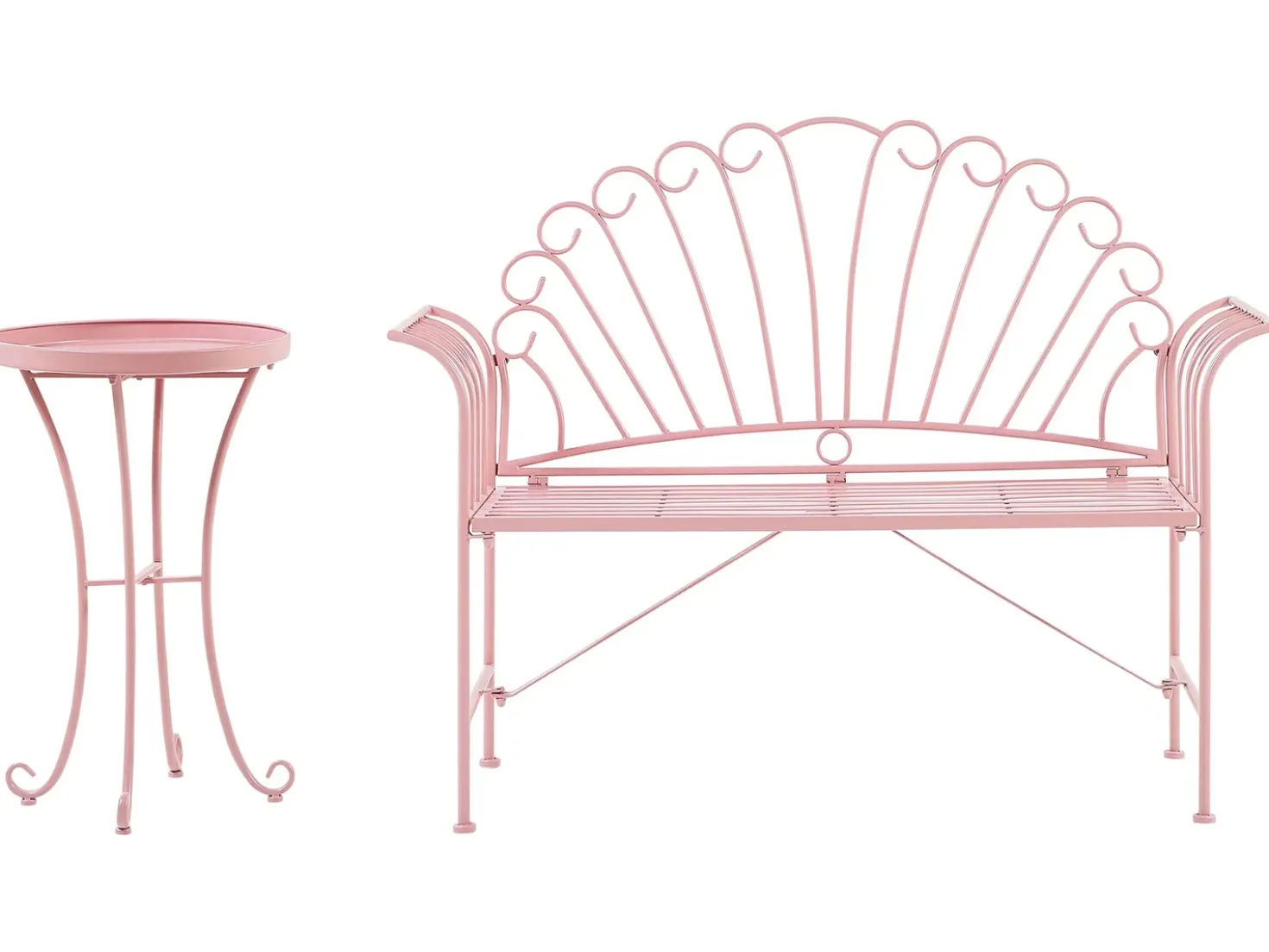 Set bistrot CAVINIA Metallo Rosa