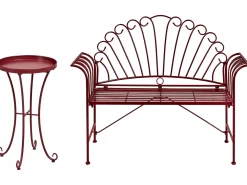 Set bistrot CAVINIA Metallo Bordeaux