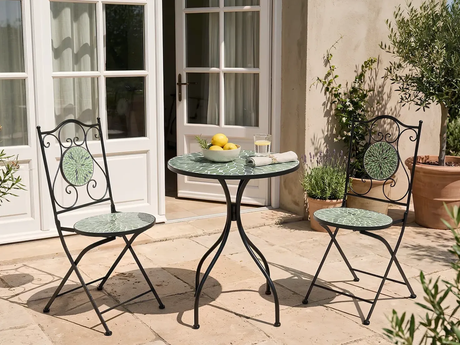 Set bistrot CIVATE Metallo Nero