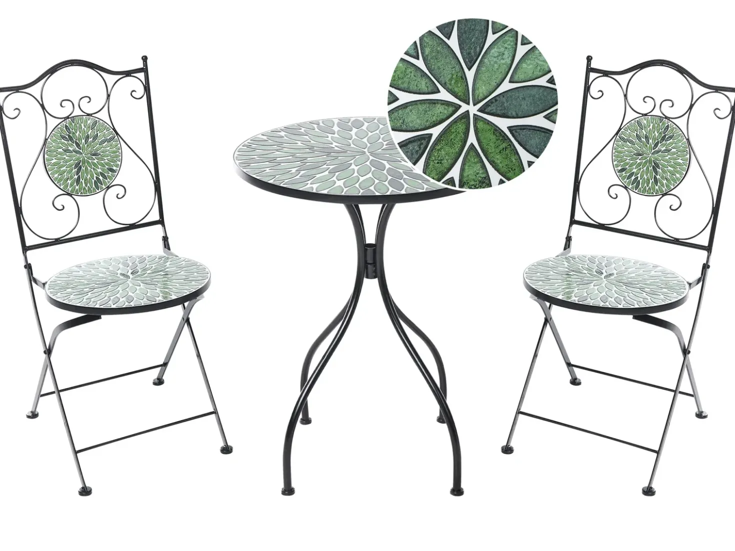 Set bistrot CIVATE Metallo Nero