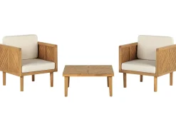 Set bistrot con cuscini BARATTI Legno d'acacia Marrone