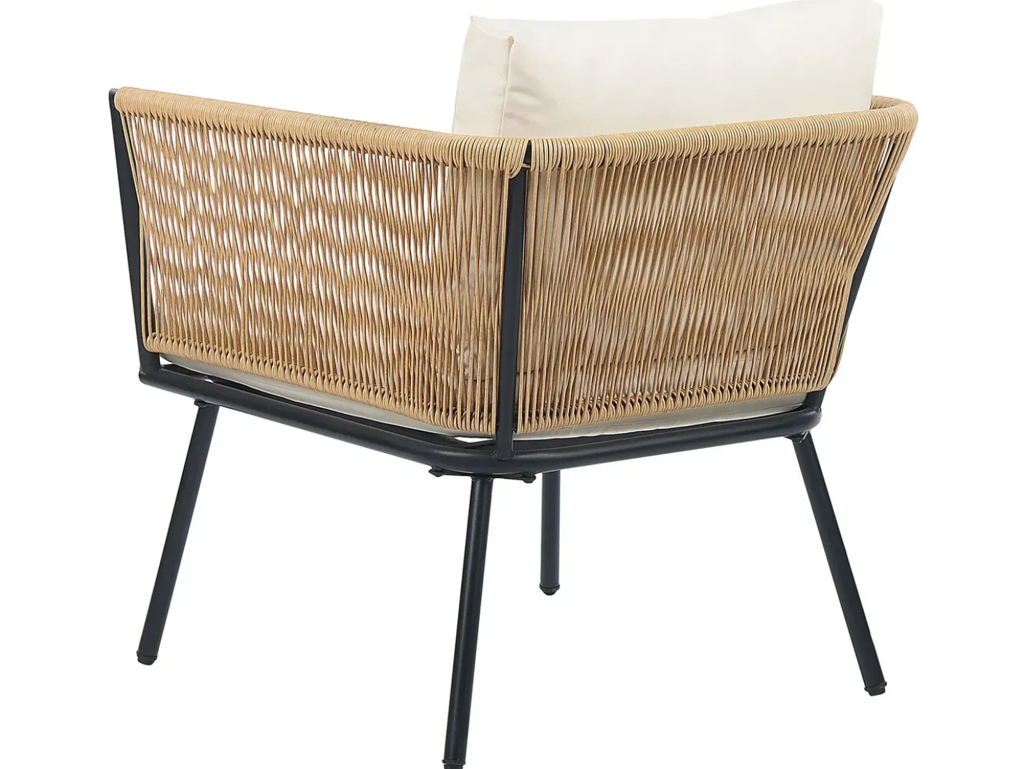 Set bistrot con cuscini GARGANO Rattan sintetico (PE) Naturale