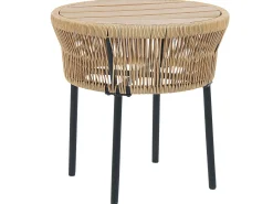 Set bistrot con cuscini GARGANO Rattan sintetico (PE) Naturale