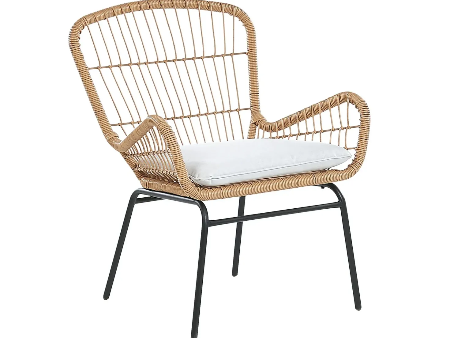 Set bistrot con cuscini LABICO Rattan sintetico (PE) Marrone chiaro