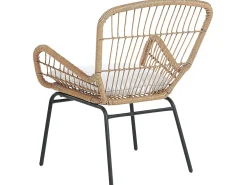 Set bistrot con cuscini LABICO Rattan sintetico (PE) Marrone chiaro