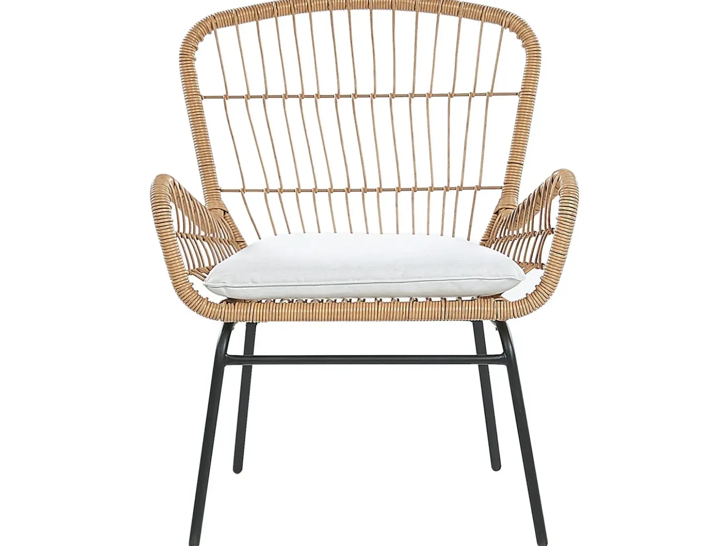 Set bistrot con cuscini LABICO Rattan sintetico (PE) Marrone chiaro