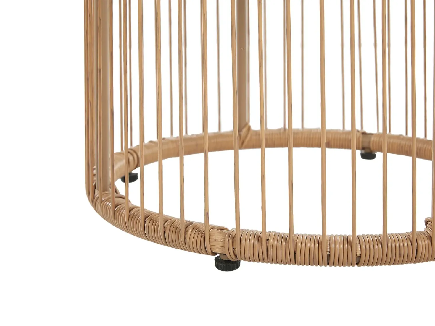 Set bistrot con cuscini LABICO Rattan sintetico (PE) Marrone chiaro