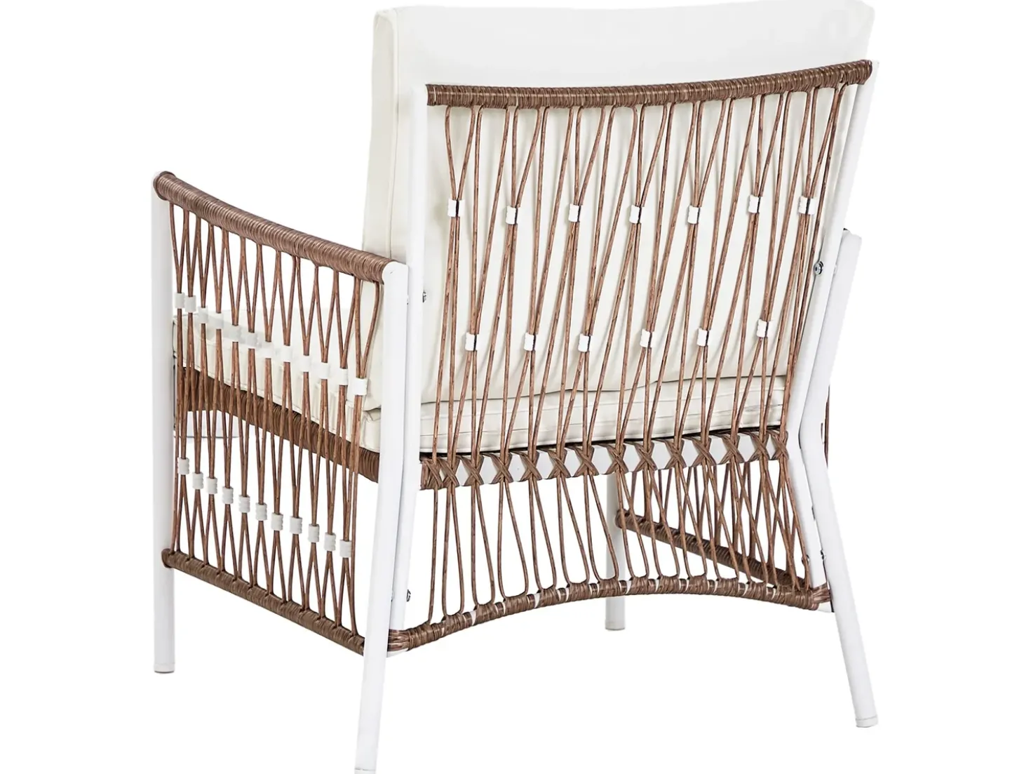 Set bistrot con cuscini LEVICO Metallo Bianco