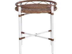 Set bistrot con cuscini LEVICO Metallo Bianco