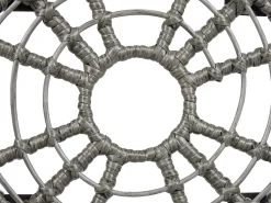 Set bistrot con cuscini LAURETO Rattan sintetico (PE) Grigio