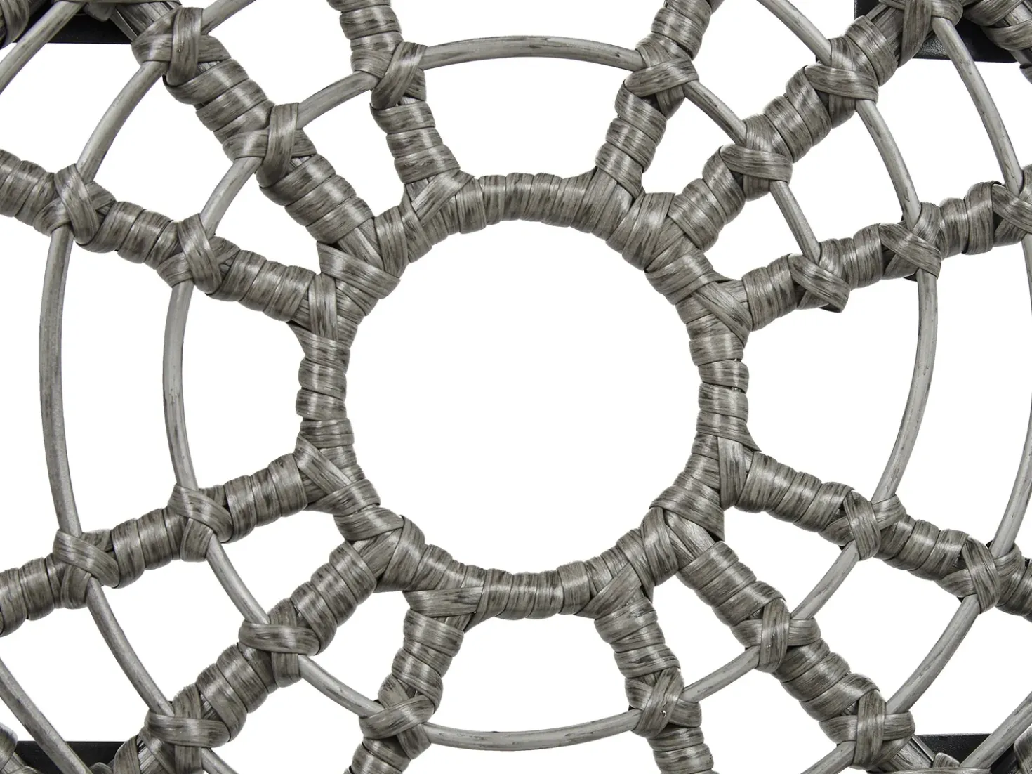 Set bistrot con cuscini LAURETO Rattan sintetico (PE) Grigio