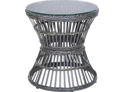 Set bistrot con cuscini MESYNA Rattan sintetico (PE) Tortora