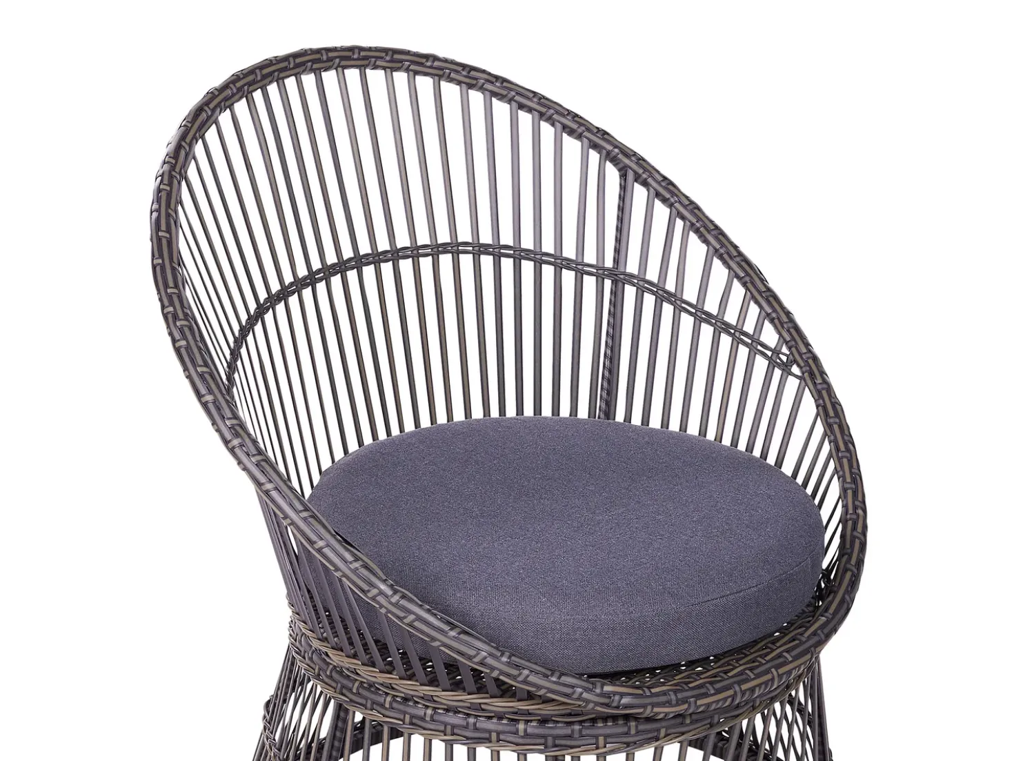 Set bistrot con cuscini MESYNA Rattan sintetico (PE) Tortora