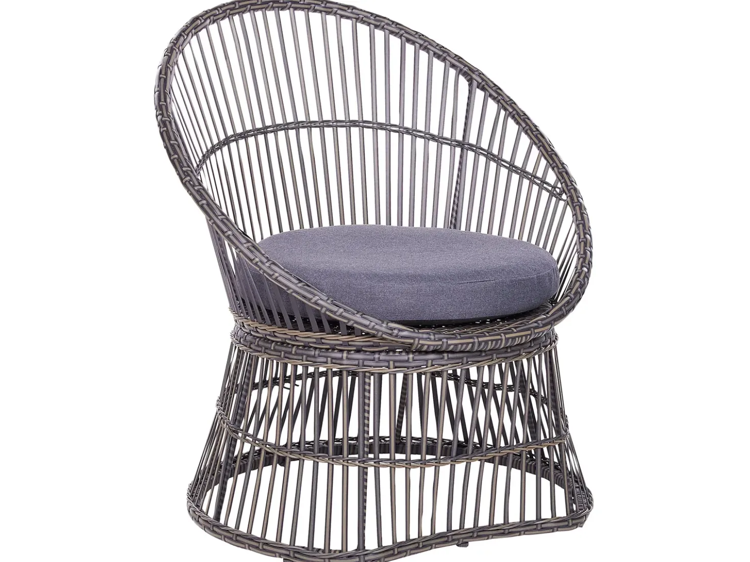 Set bistrot con cuscini MESYNA Rattan sintetico (PE) Tortora