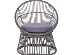Set bistrot con cuscini MESYNA Rattan sintetico (PE) Tortora