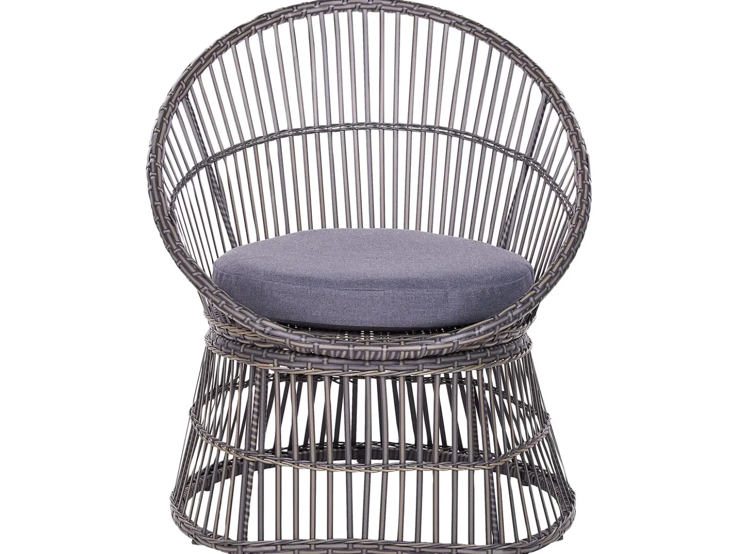 Set bistrot con cuscini MESYNA Rattan sintetico (PE) Tortora
