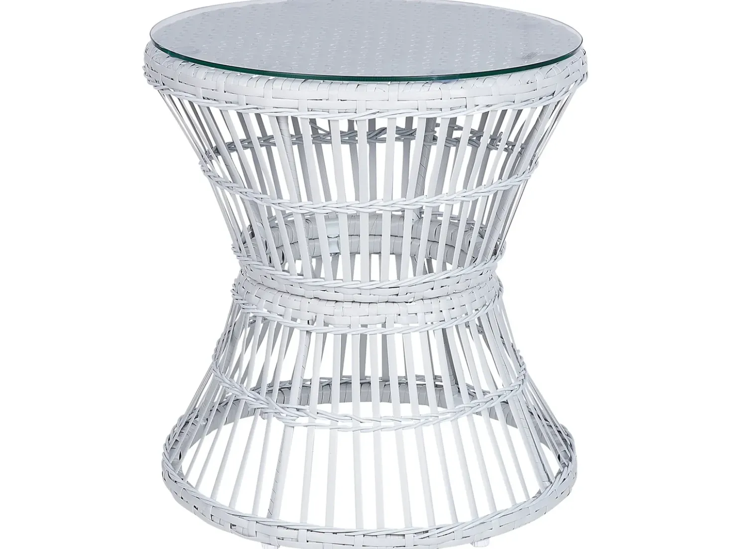 Set bistrot con cuscini MESYNA Rattan sintetico (PE) Bianco