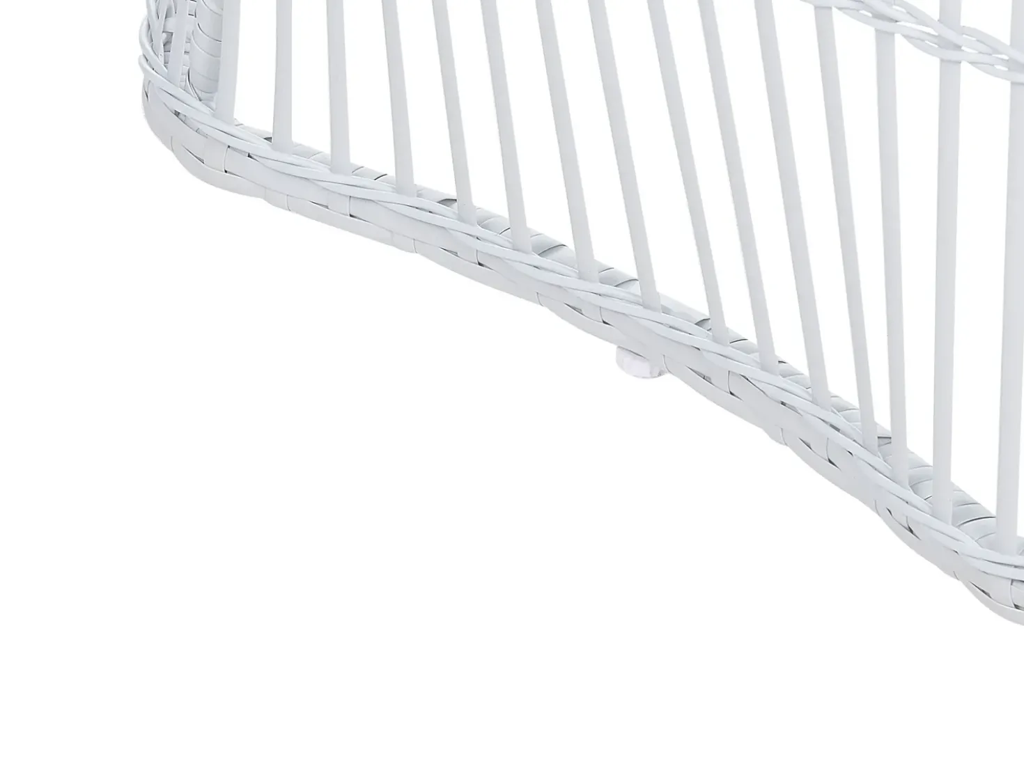 Set bistrot con cuscini MESYNA Rattan sintetico (PE) Bianco