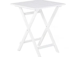 Set bistrot con cuscini Pieghevole FIJI Legno d'acacia Bianco