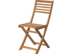 Set bistrot con cuscini Pieghevole FIJI Legno d'acacia Blu