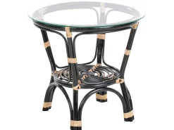 Set bistrot con cuscini PECORINI Rattan Nero