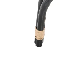 Set bistrot con cuscini PECORINI Rattan Nero