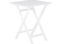 Set bistrot con cuscini Pieghevole FIJI Legno d'acacia Bianco
