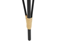 Set bistrot con cuscini PELLARO Rattan sintetico (PE) Nero