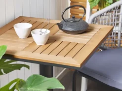 Set bistrot con cuscini PALMI Metallo Grigio