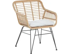 Set bistrot con cuscini TRESTINA Rattan sintetico (PE) Marrone chiaro