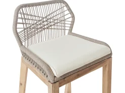 Set bistrot con cuscini TALAMONE Legno d'acacia Grigio