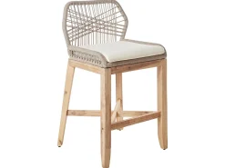 Set bistrot con cuscini TALAMONE Legno d'acacia Grigio