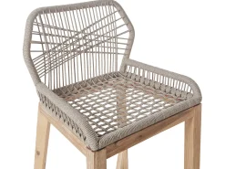 Set bistrot con cuscini TALAMONE Legno d'acacia Grigio
