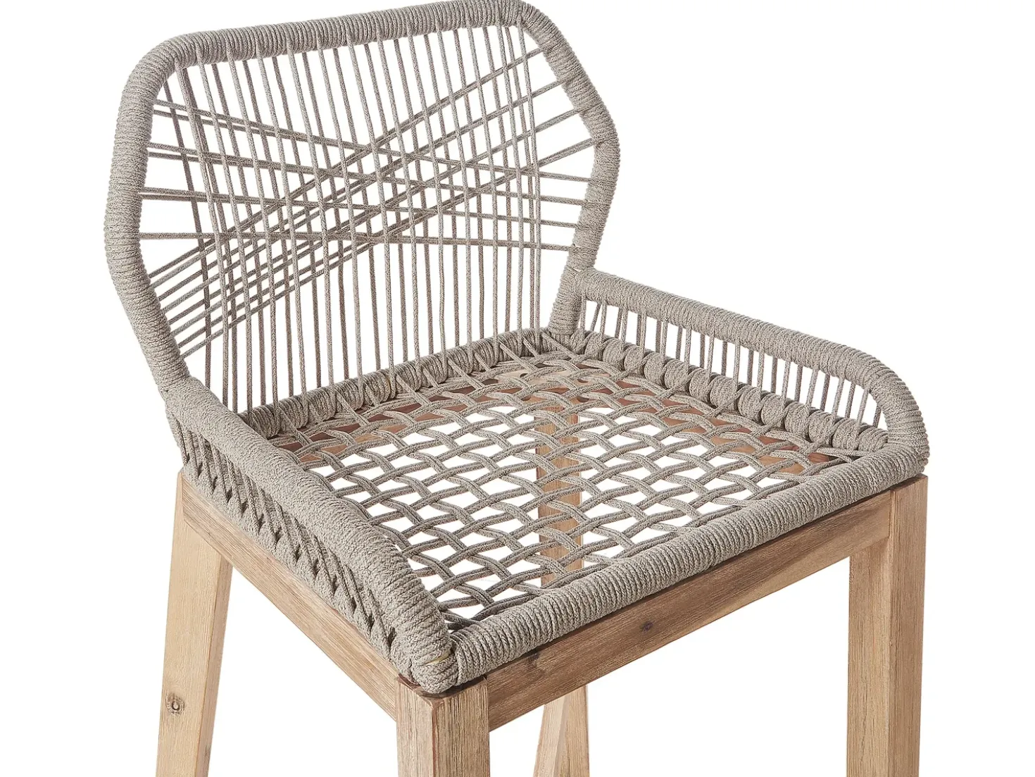 Set bistrot con cuscini TALAMONE Legno d'acacia Grigio