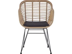 Set bistrot con cuscini TROPEA II Rattan sintetico (PE) Naturale