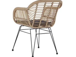 Set bistrot con cuscini TROPEA II Rattan sintetico (PE) Naturale