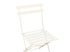 Set bistrot FIORI Metallo Bianco sporco