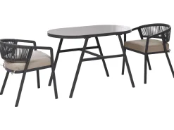Set bistrot MUROS Metallo Grigio