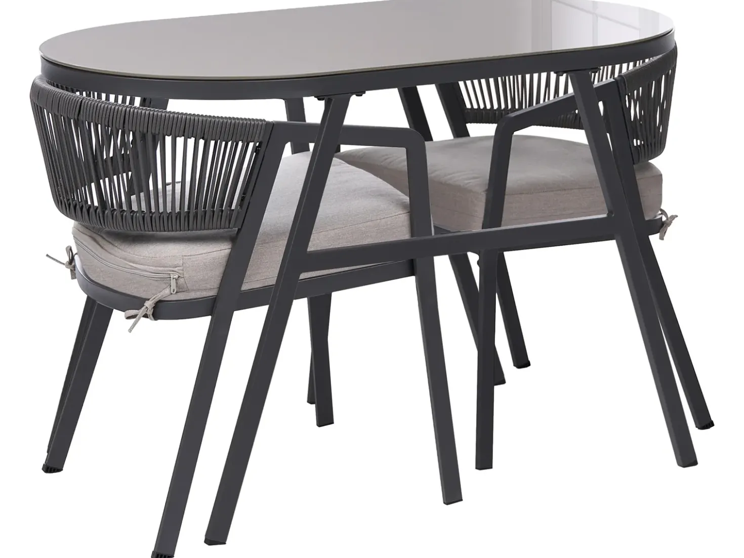 Set bistrot MUROS Metallo Grigio