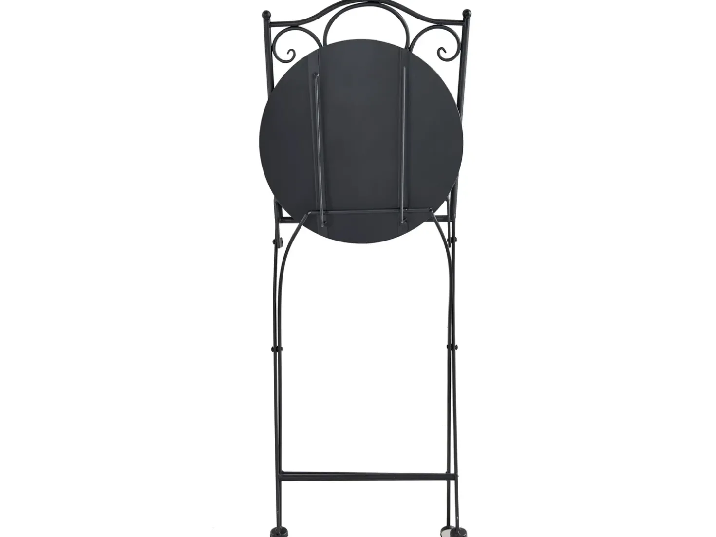 Set bistrot Pieghevole ADRANO Metallo Nero