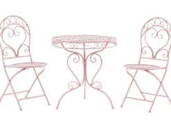Set bistrot Pieghevole ALBINIA Metallo Rosa