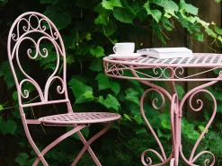Set bistrot Pieghevole ALBINIA Metallo Rosa