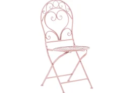 Set bistrot Pieghevole ALBINIA Metallo Rosa